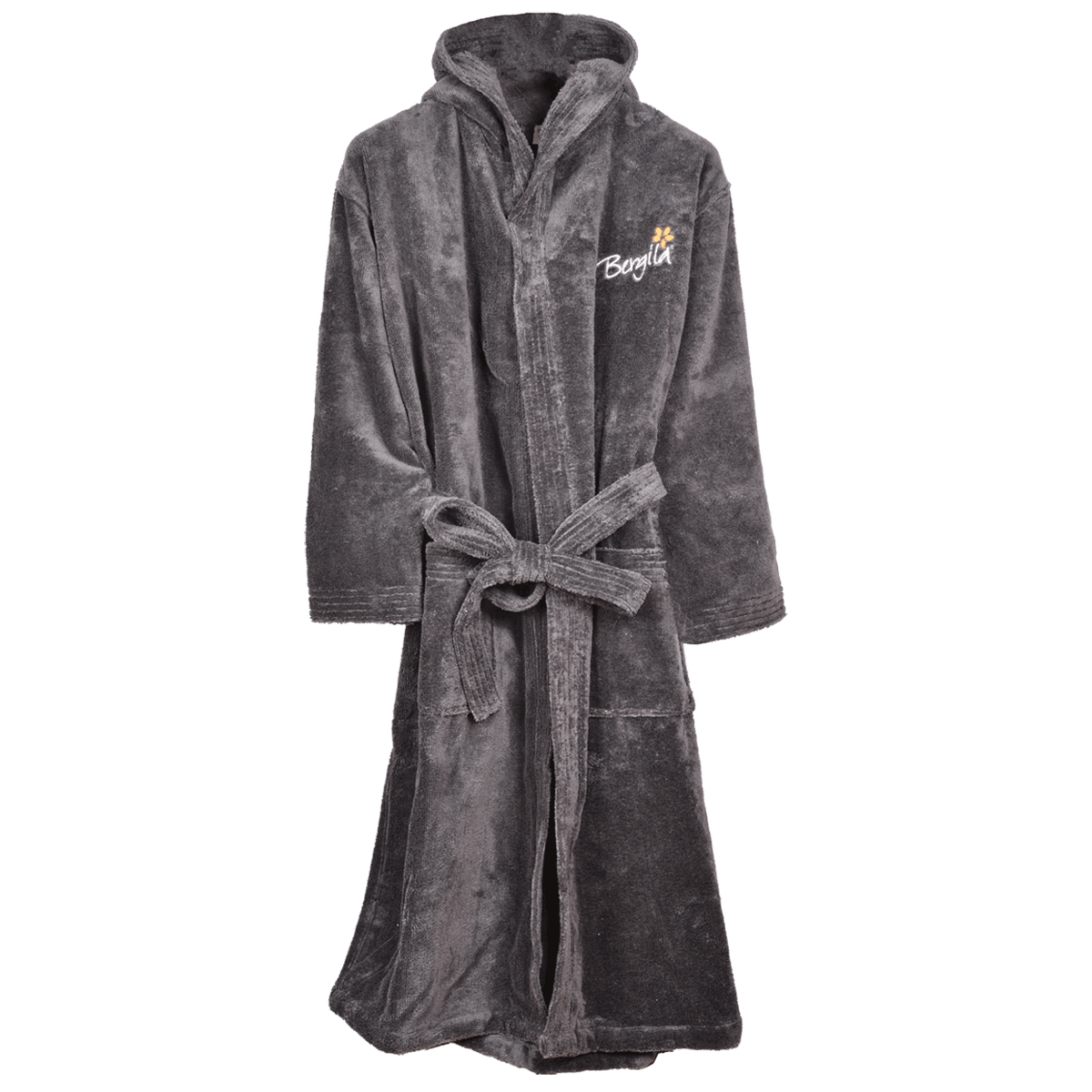 Anthracite bathrobe - size L